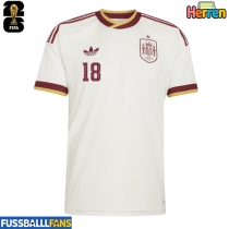 Spanien Martin Zubimendi #18 Auswärtstrikot EM 2024 Kurzarm